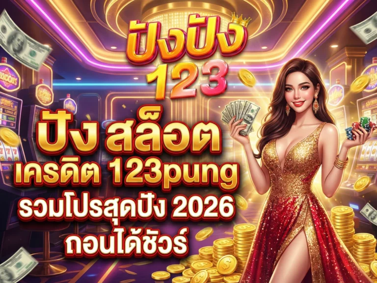 ปัง สล็อต เครดิต 123pung รวมโปรสุดปัง 2026 ถอนได้ชัวร์