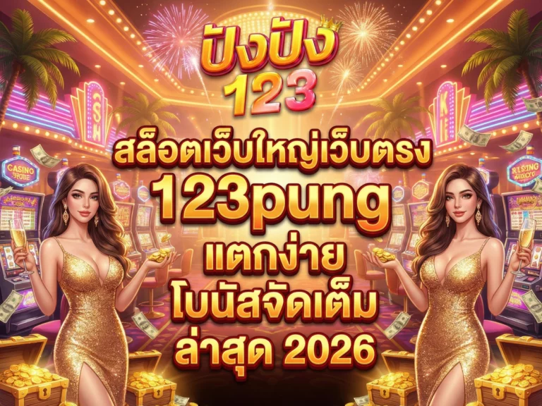 สล็อตเว็บใหญ่เว็บตรง 123pung แตกง่าย โบนัสจัดเต็ม ล่าสุด 2026